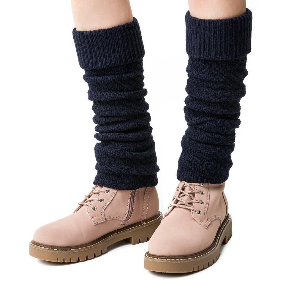 Lycille Beinstulpen Beinstulpen für Frauen aus Wolle mit Fischgräten-Muster Beinwärmer, Universalgröße von Lycille