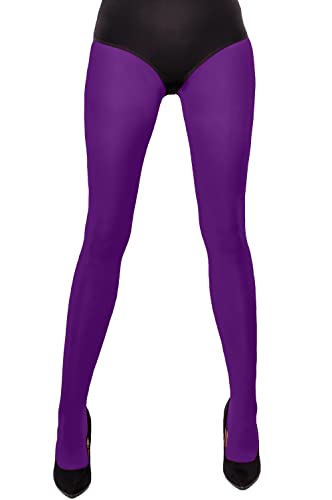 Lycille Damen Strumpfhose 60 den Mikrofaser Violett Semi-Blickdicht S, M, L, XL, XXL matt (3/M, Violett) von Lycille