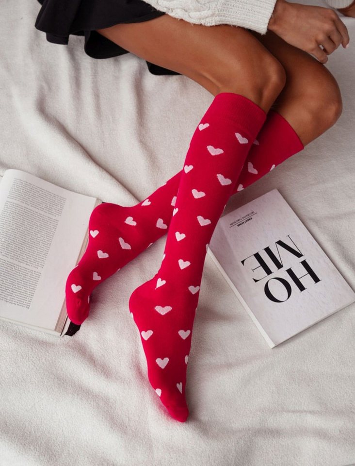 Lycille Kniestrümpfe KNIESTRÜMPFE-HERZ von Lycille