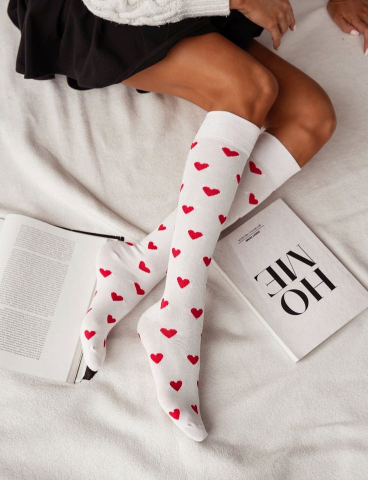 Lycille Kniestrümpfe KNIESTRÜMPFE-HERZ von Lycille