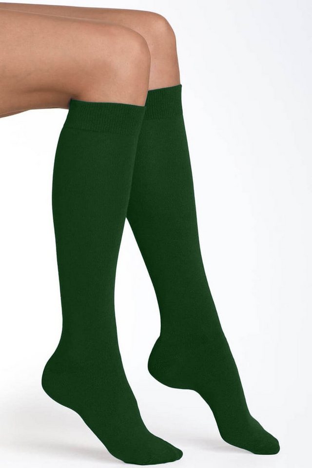 Lycille Kniestrümpfe blickdichte Kniestrümpfe 2-er Pack 60 Den Einheitsgröße viele Farben Mikrofaser, flache Nähte, viele Farben von Lycille