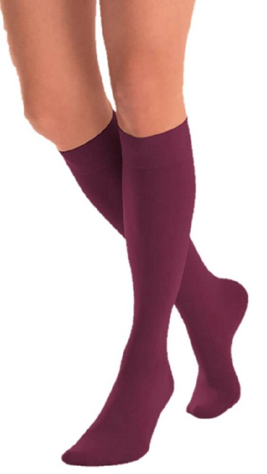 Lycille Kniestrümpfe blickdichte Kniestrümpfe 2-er Pack 60 Den Einheitsgröße viele Farben Mikrofaser, flache Nähte, viele Farben von Lycille