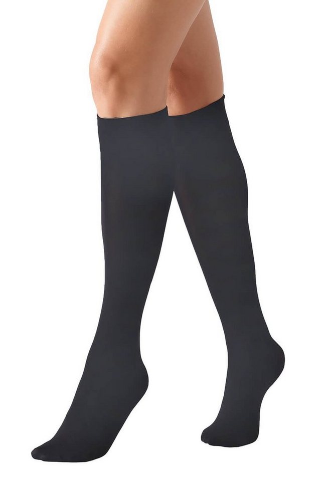 Lycille Kniestrümpfe blickdichte Kniestrümpfe 2-er Pack 60 Den Einheitsgröße viele Farben Mikrofaser, flache Nähte, viele Farben von Lycille