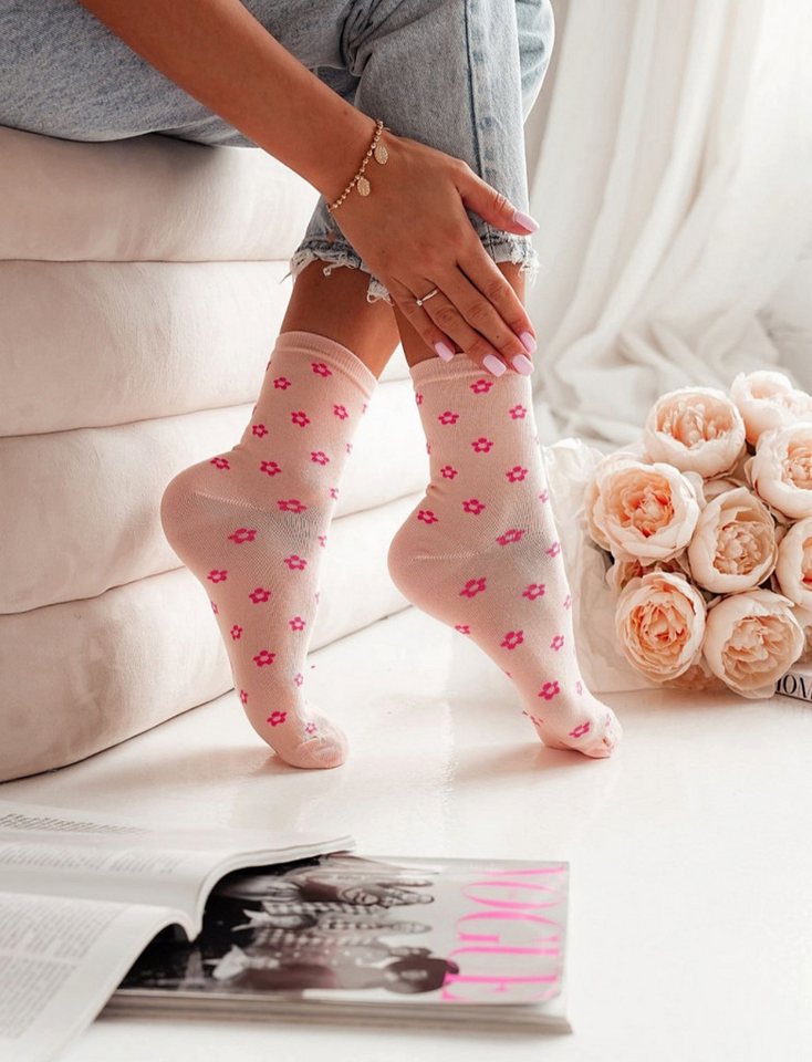 Lycille Socken SOCKEN AUS BAUMWOLLE MIT BLUMENMUSTER von Lycille