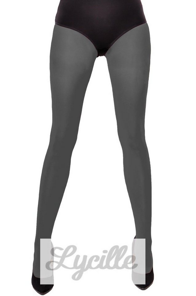 Lycille Strumpfhose blickdichte Damenstrumpfhose 60 den GRAPHIT S bis 4XL NEU 60 DEN flache Nähte von Lycille