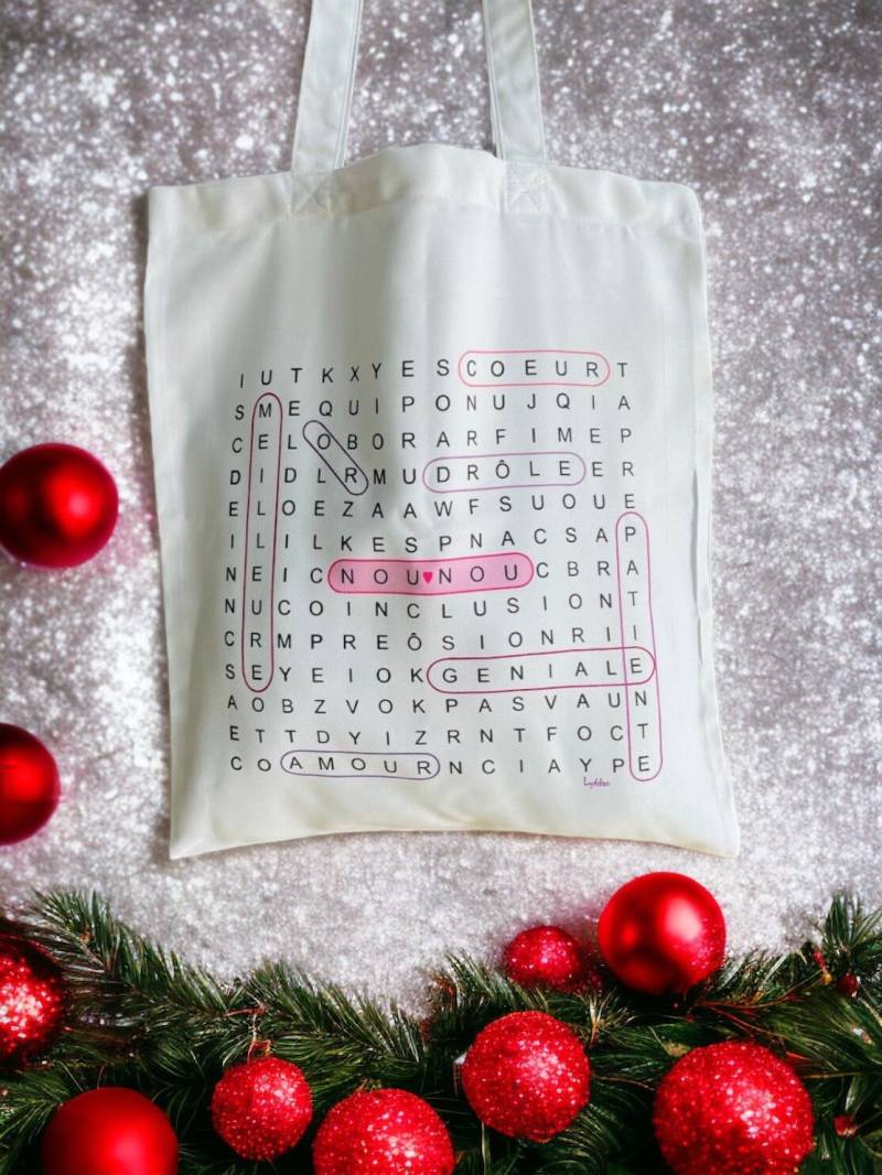 Nanny-Einkaufstasche, Wortsuchspiel, Nanny-Geschenk, Weihnachtsgeschenk, Alanger-Tasche, Liebes-Nanny, Patin, Goldene Nanny Nanny-Einkaufstasche, Wortsuchspiel, Nanny-Geschenk, Weihnachtsgeschenk, Alanger-Tasche, Liebes-Nanny, Patin, Goldene Nanny von LyddanDesignCadeaux