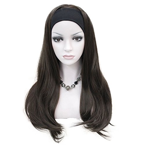 Lydell Lange 3/4 Damen Perücken Haarteil Glatt mit Verstellbarem Schwarz Stirnband Blond Strähnig Perücke Synthetisches Haar Kastanienbraun Lydell Lange 3/4 Damen Perücken Haarteil Glatt mit Verstellbarem Schwarz Stirnband Blond Strähnig Perücke Synthetisches Haar Kastanienbraun von Lydell