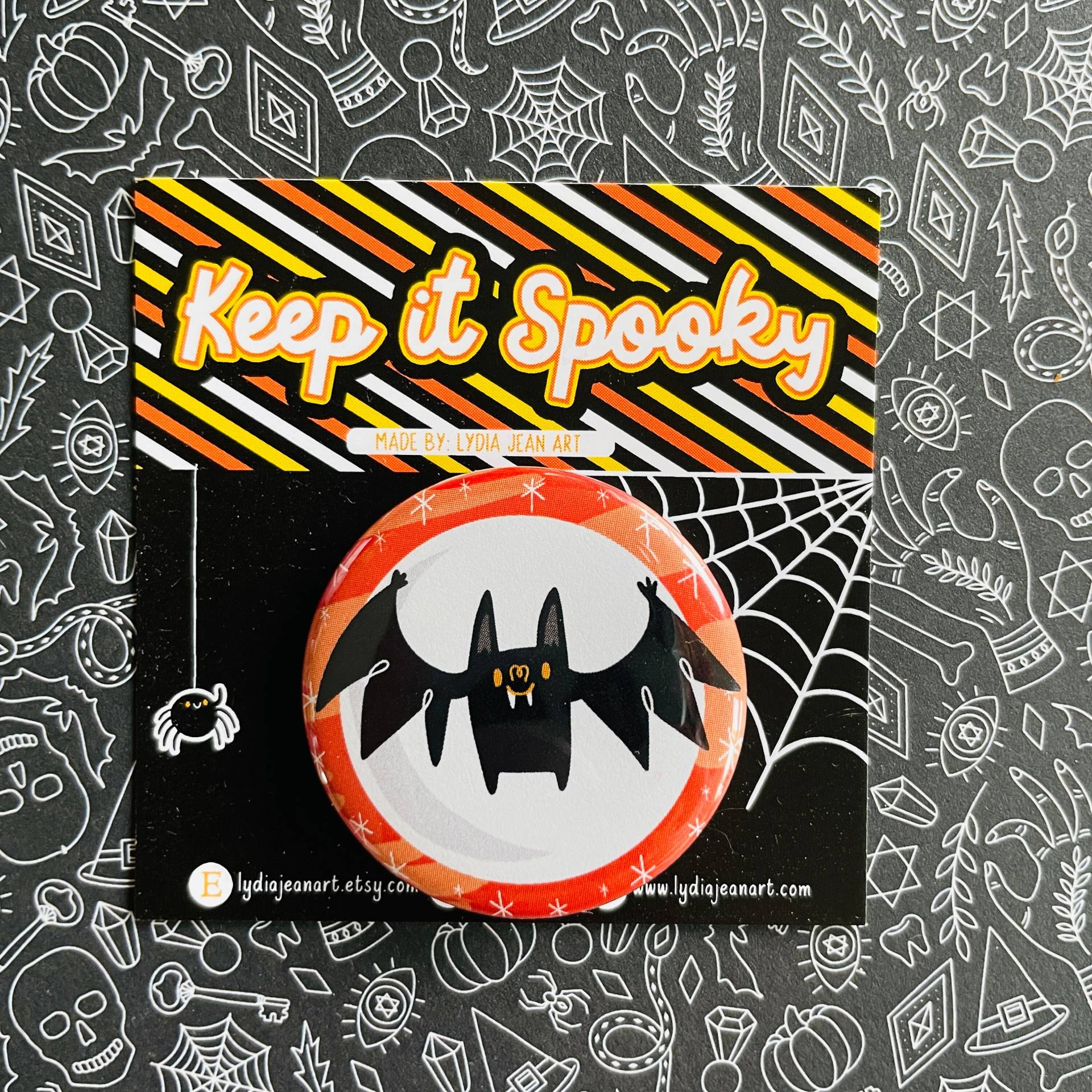 Fledermaus Pin Oder Magnet Für Halloween Liebhaber | Knopf Button Pack von LydiaJeanArt