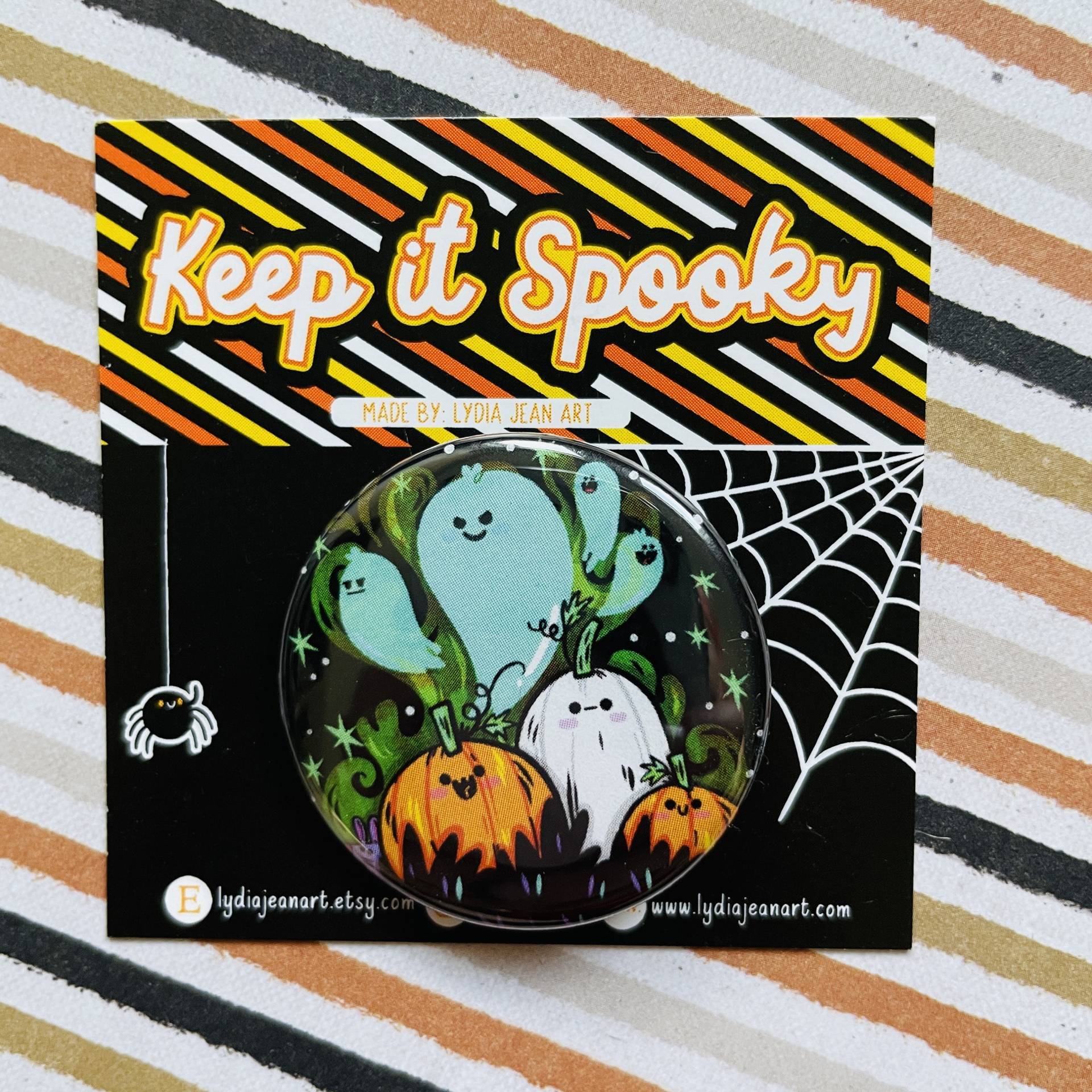 Haunted Pumpkin Patch Pin Oder Magnet Für Halloween Liebhaber | Knopf Button Pack von LydiaJeanArt