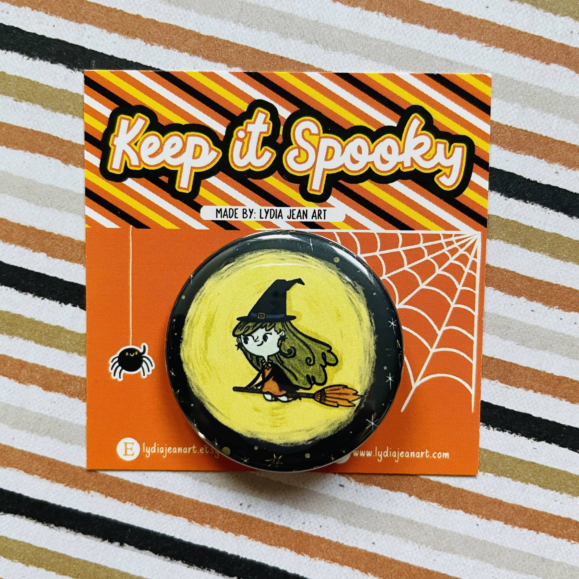 Zauberhafter Pin Oder Magnet Für Halloween Liebhaber | Knopf Button Pack von LydiaJeanArt