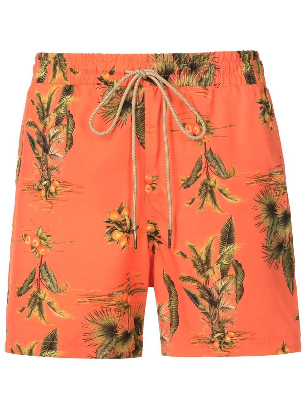 Lygia & Nanny Badeshorts mit Blatt-Print - Orange von Lygia & Nanny