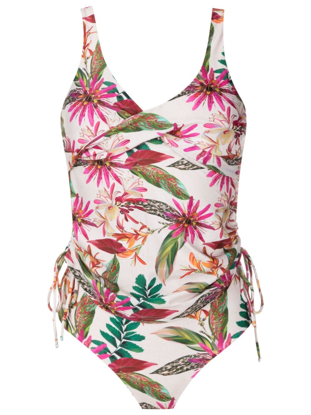 Lygia & Nanny Bikini mit Blumen-Print - Weiß von Lygia & Nanny