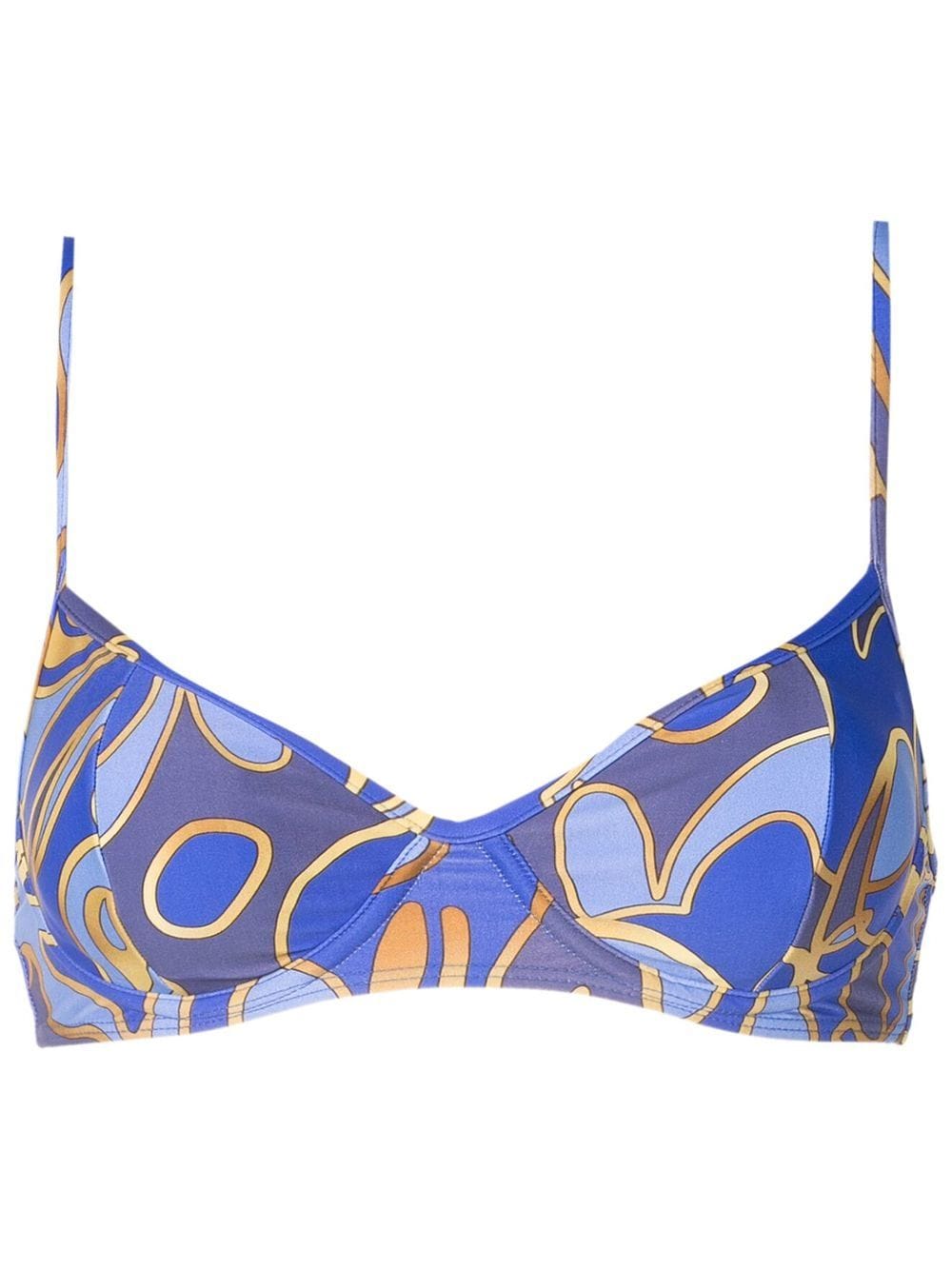 Lygia & Nanny Bikini mit grafischem Print - Blau von Lygia & Nanny