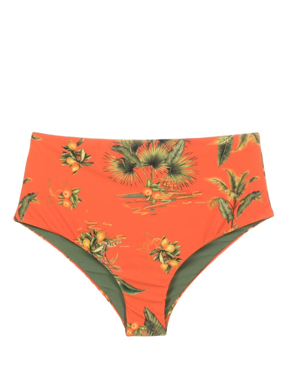 Lygia & Nanny Bikinihöschen mit Blatt-Print - Orange von Lygia & Nanny