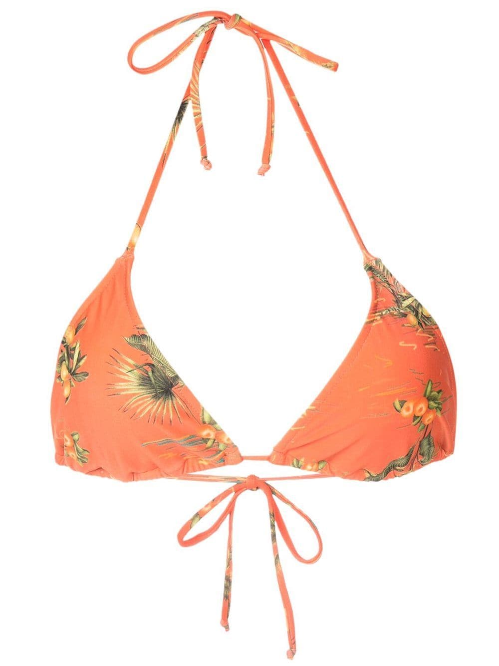 Lygia & Nanny Bikinioberteil mit Blumen-Print - Orange von Lygia & Nanny