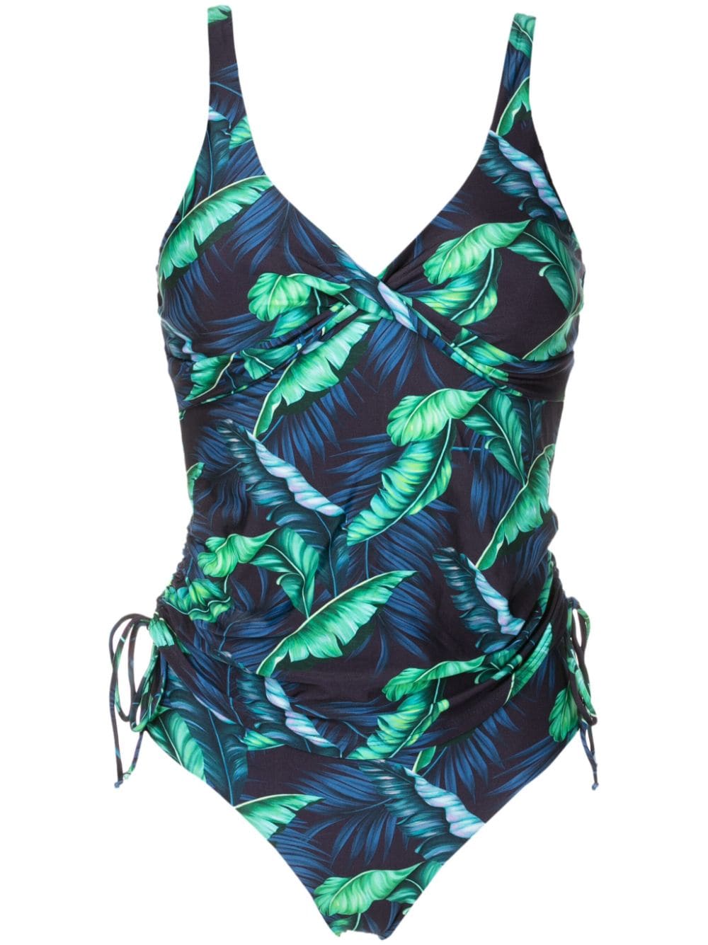 Lygia & Nanny Bruma Tankini mit Blatt-Print - Blau von Lygia & Nanny