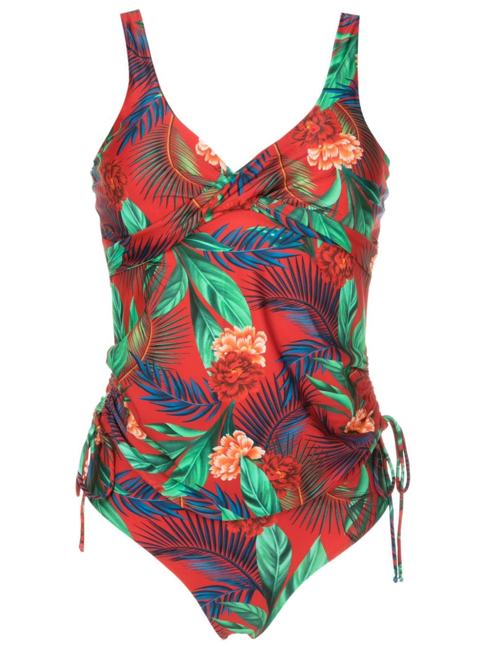 Lygia & Nanny Bruma Tankini mit botanischem Print - Rot von Lygia & Nanny