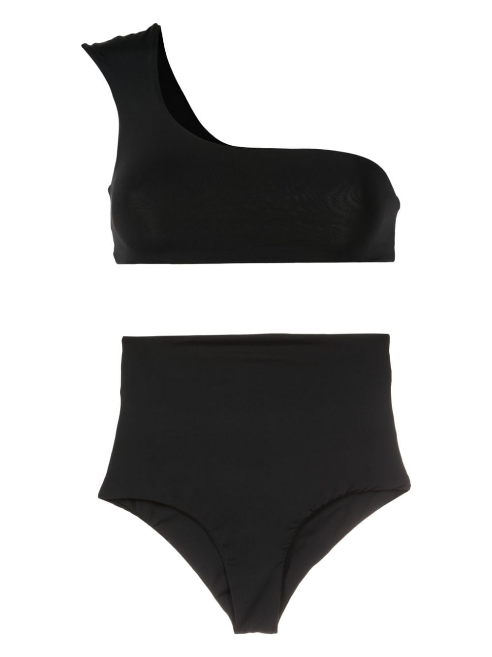 Lygia & Nanny Marjory Fluity One-Shoulder-Bikini - Schwarz von Lygia & Nanny