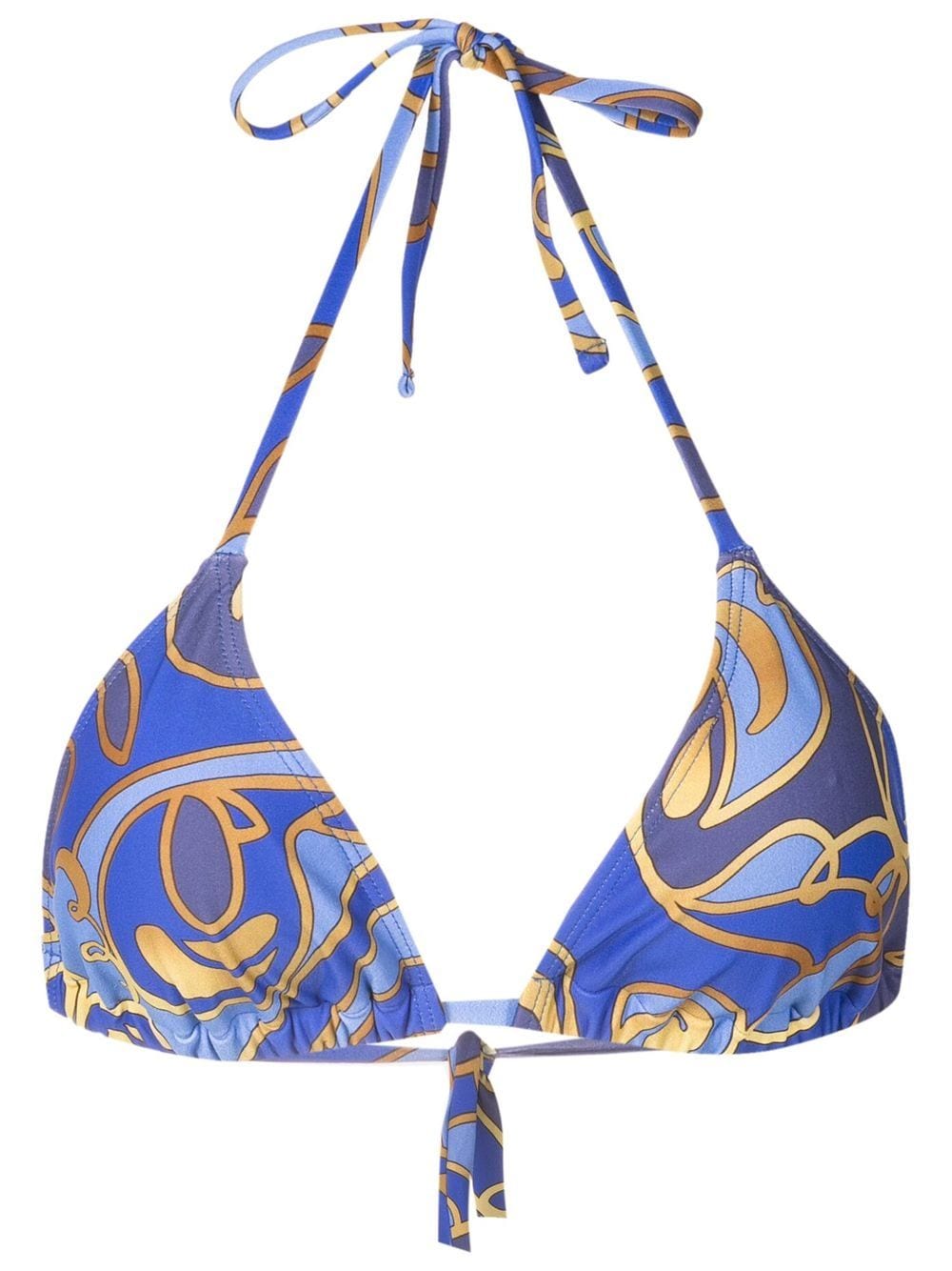 Lygia & Nanny Neckholder-Bikini mit grafischem Print - Blau von Lygia & Nanny