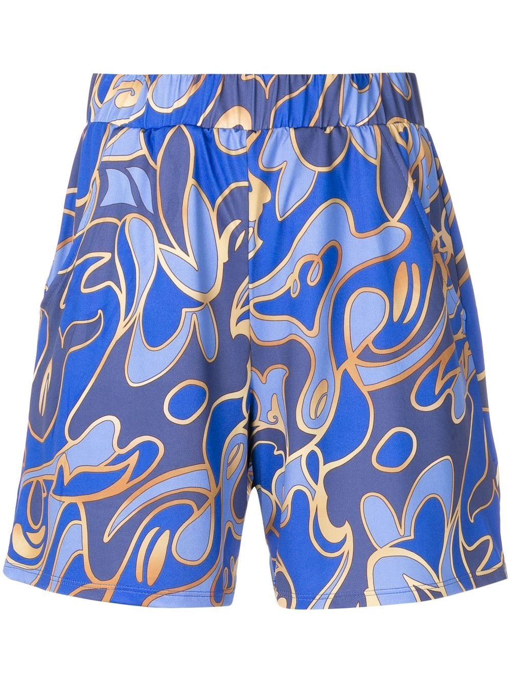 Lygia & Nanny Shorts mit abstraktem Print - Blau von Lygia & Nanny