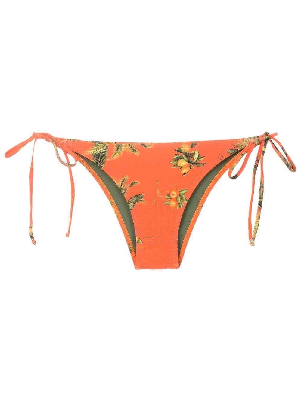 Lygia & Nanny Tavi Bikinihöschen mit Blumen-Print - Orange von Lygia & Nanny