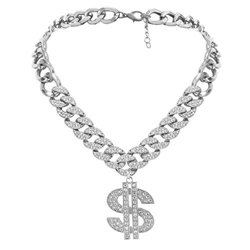 Lyhcside Boho Chunky Choker Halskette Cuban Link Halsketten Kette Mode Punk Hip-Hop-Schmuck für Frauen, Zink von Lyhcside