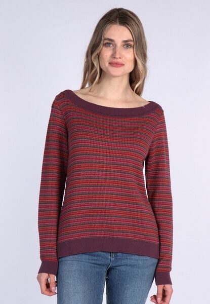Lykka du Nord Eleganter Strickpullover aus 100% Bio-Baumwolle - Carla | U-Boot-Ausschnitt von Lykka du Nord