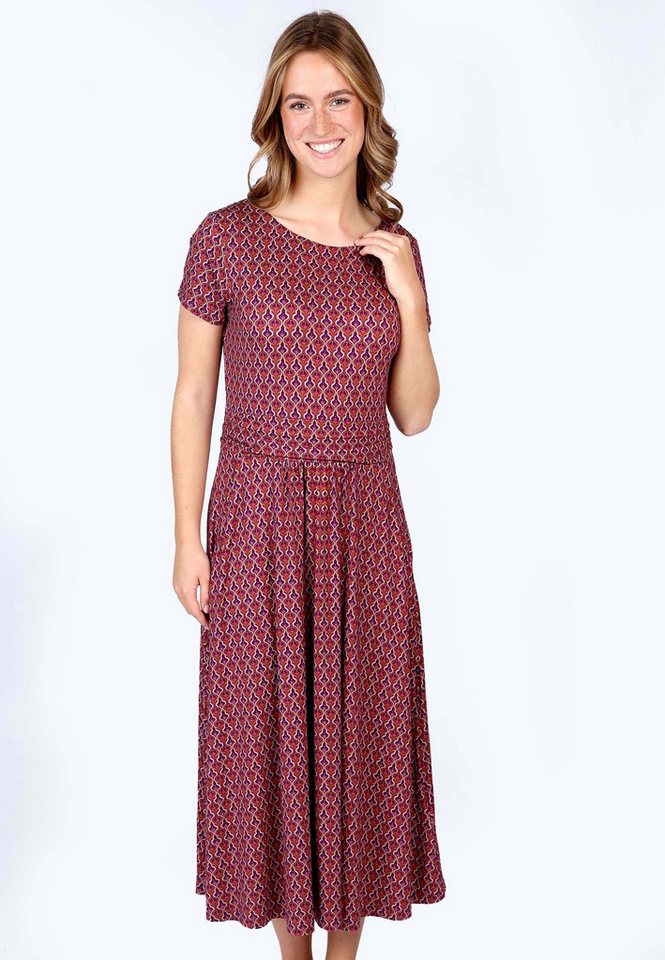 Lykka du Nord Sommerkleid Malind geo Taillenraffung von Lykka du Nord