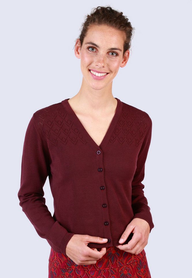 Lykka du Nord Strickjacke Valea Ajour-Strickdetails von Lykka du Nord