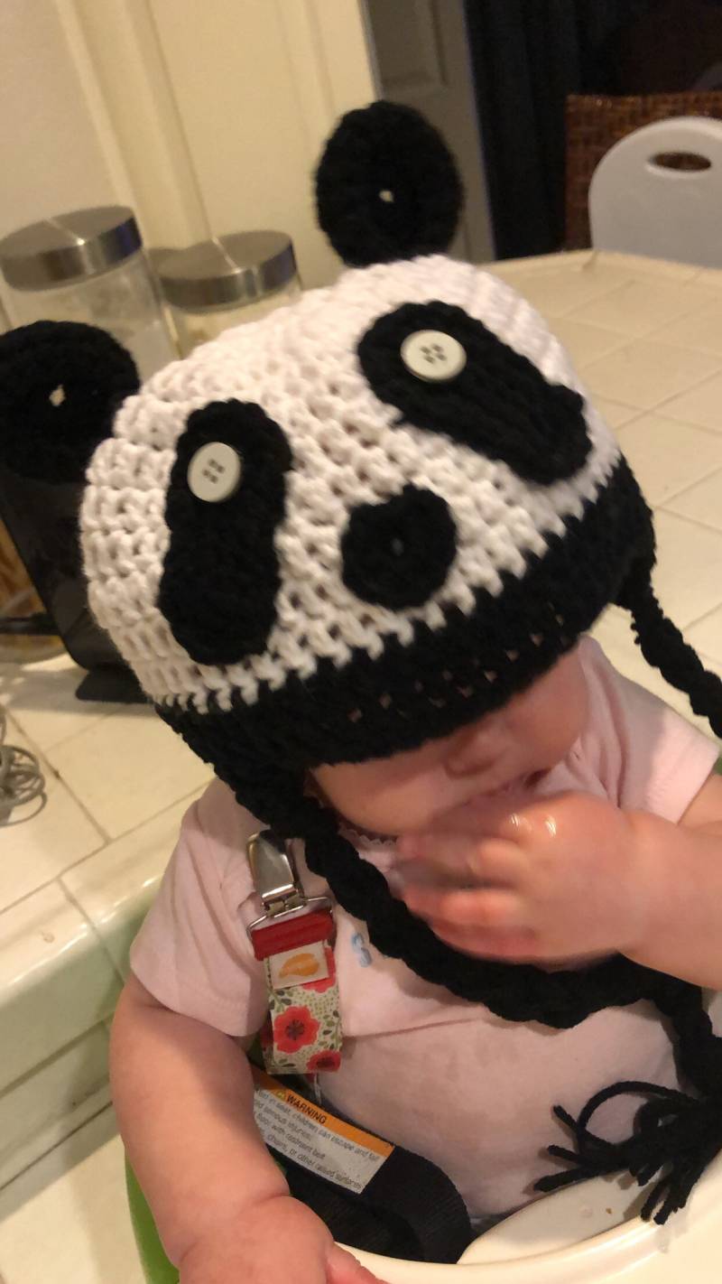 Personalisierbarer Panda Hut von LylasPlayhouse