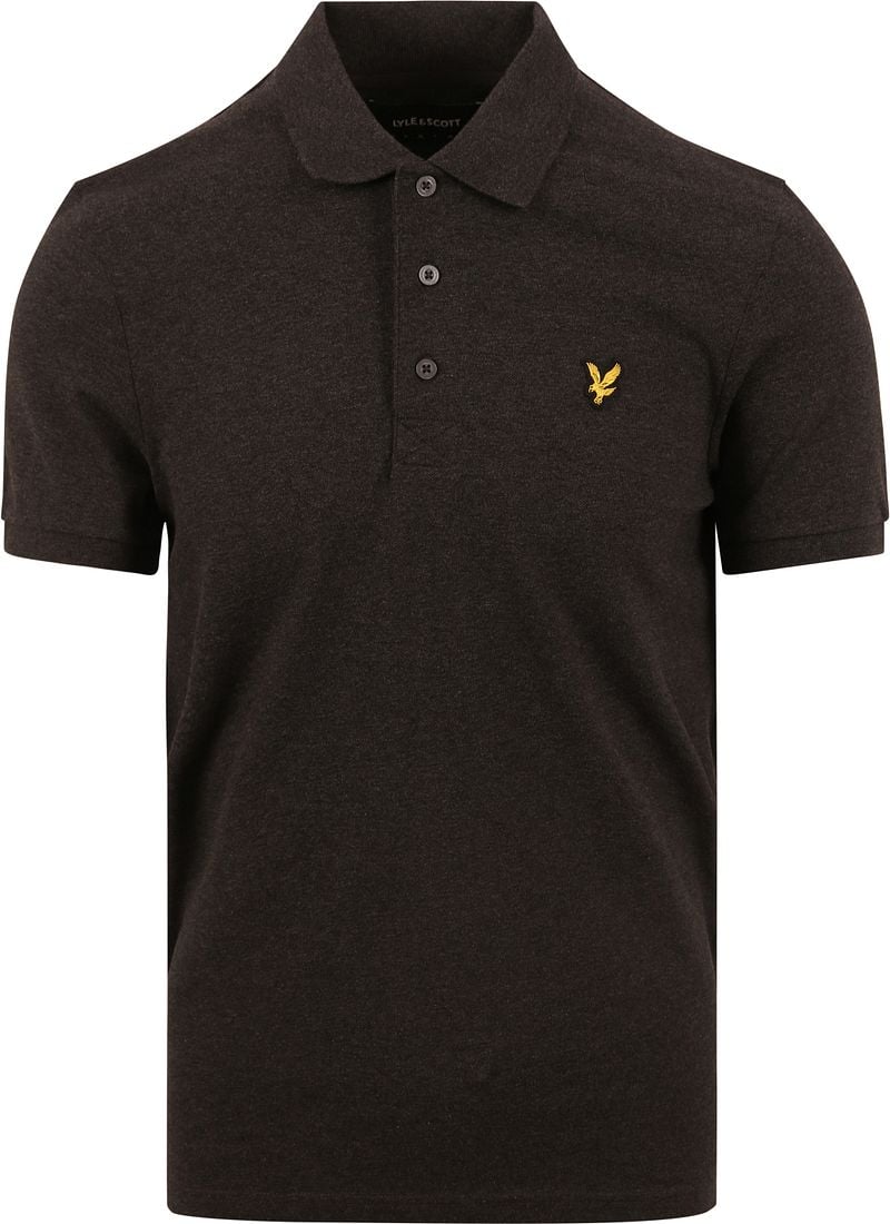 Lyle and Scott Poloshirt Charcoal - Größe M von Lyle and Scott