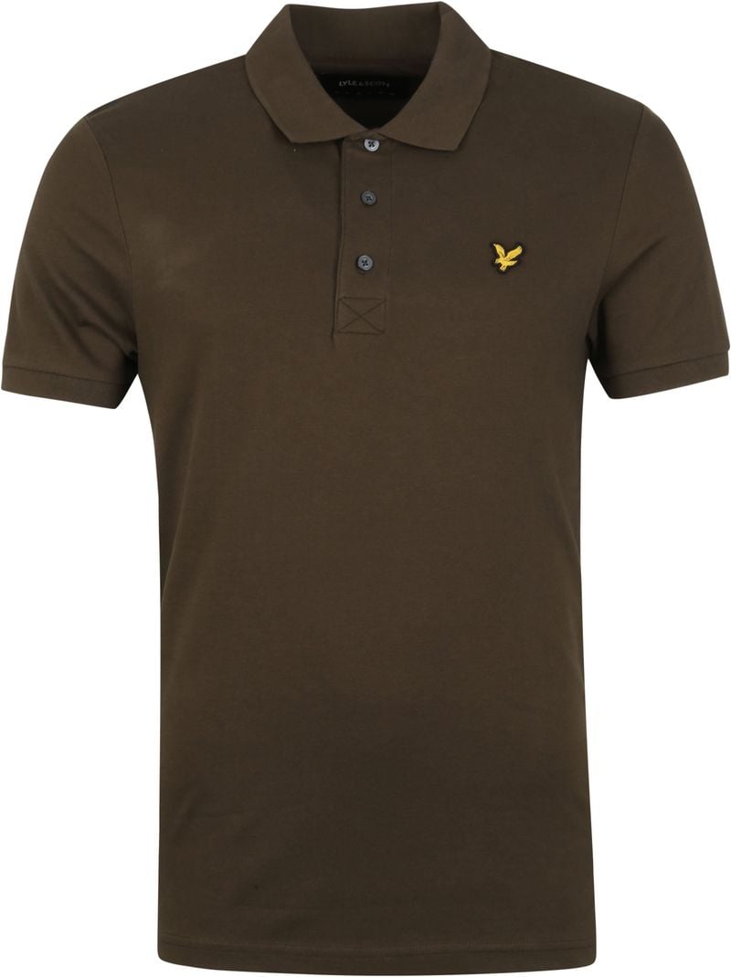 Lyle and Scott Poloshirt Olive - Größe M von Lyle and Scott