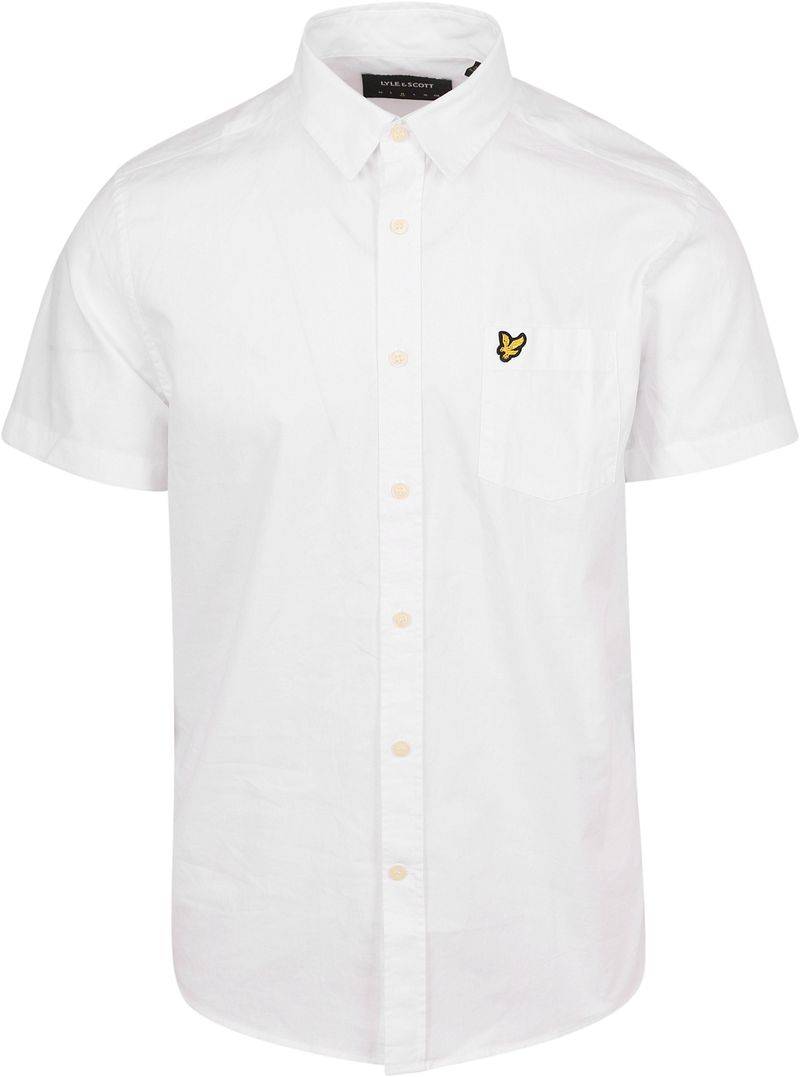 Lyle and Scott Short Sleeves Hemd Poplin Weiß - Größe L von Lyle and Scott