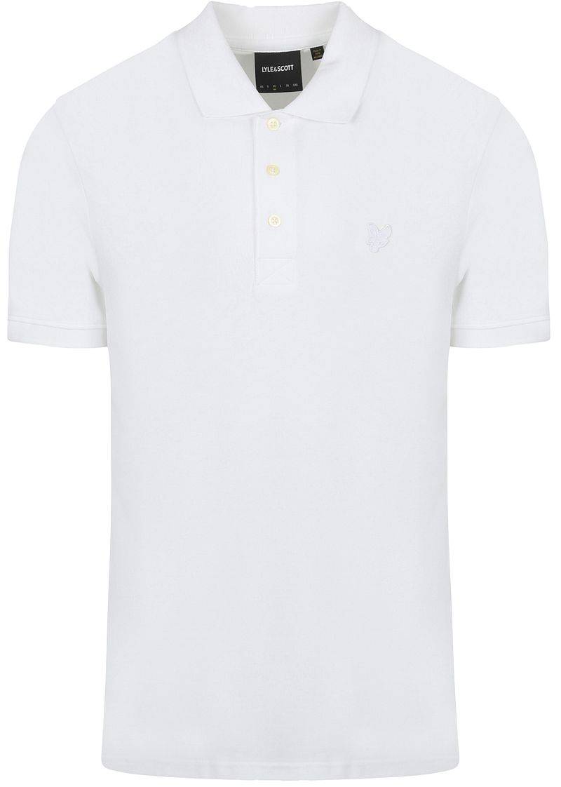 Lyle and Scott Tonal Eagle Polo Weiß - Größe L von Lyle and Scott