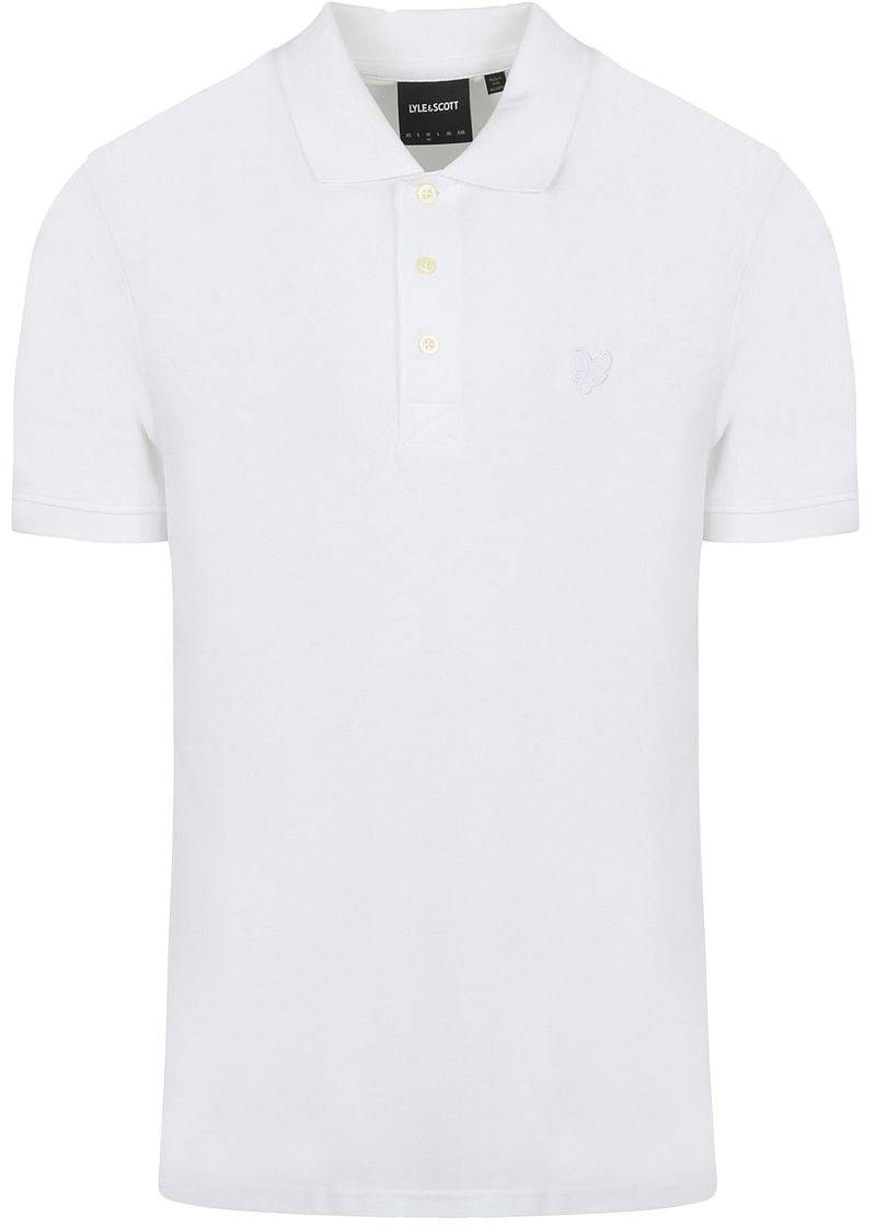 Lyle and Scott Tonal Eagle Polo Weiß - Größe XXL von Lyle and Scott