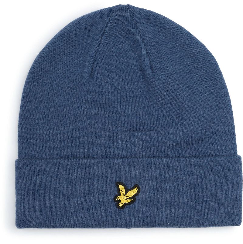 Lyle & Scott Beanie Wool Blend Blau - von Lyle and Scott