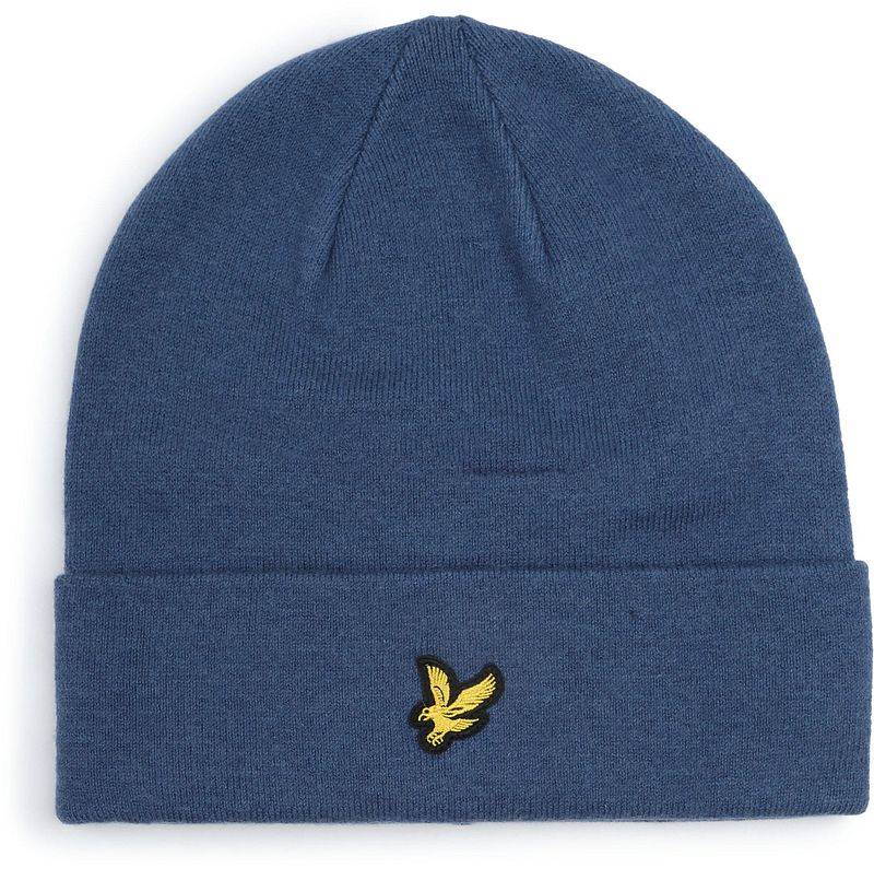 Lyle & Scott Beanie Wool Blend Blau - von Lyle and Scott