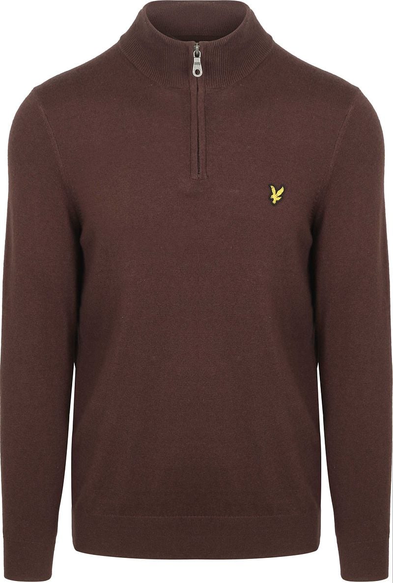 Lyle & Scott Half Zip Pull Merino Wolle Espresso - Größe XXL Lyle & Scott Half Zip Pull Merino Wolle Espresso - Größe XXL von Lyle and Scott