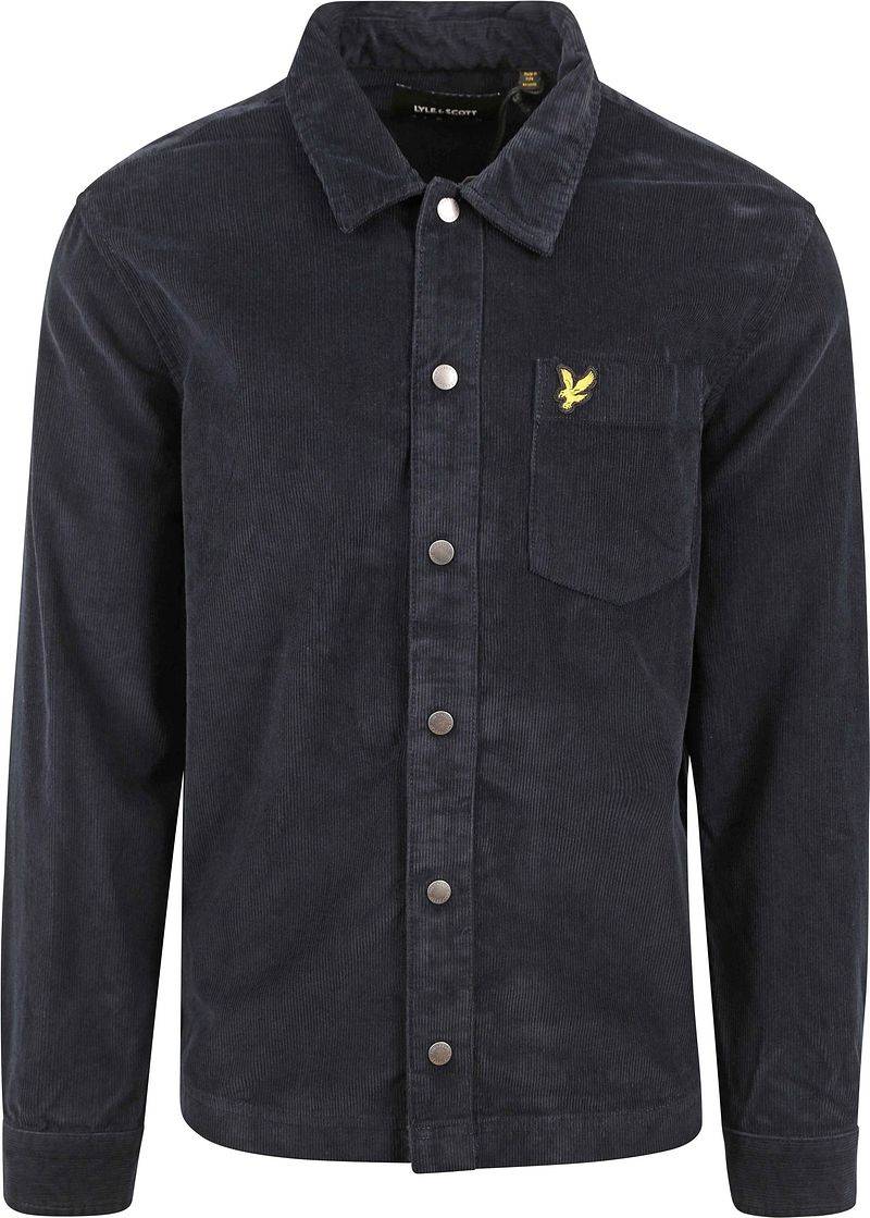 Lyle und Scott Overshirt Corduroy Navy - Größe XL von Lyle and Scott
