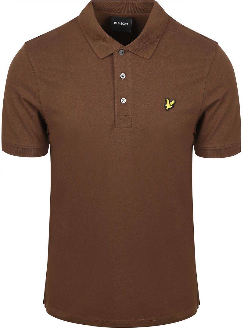 Lyle und Scott Polo Plain Braun - Größe XL von Lyle and Scott