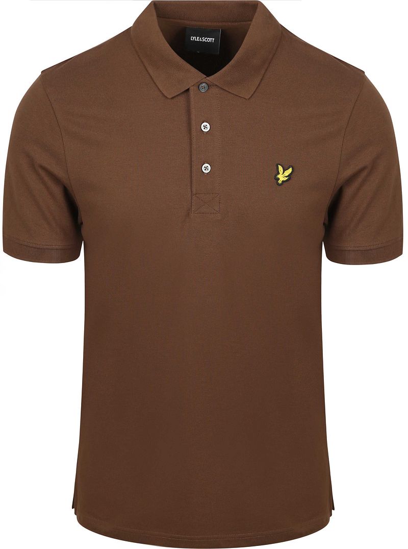 Lyle und Scott Polo Plain Braun - Größe XXL von Lyle and Scott