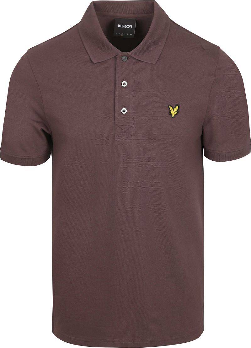 Lyle und Scott Polo Plain Espresso - Größe XL von Lyle and Scott