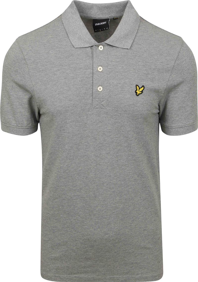 Lyle und Scott Polo Plain Grau - Größe XS von Lyle and Scott