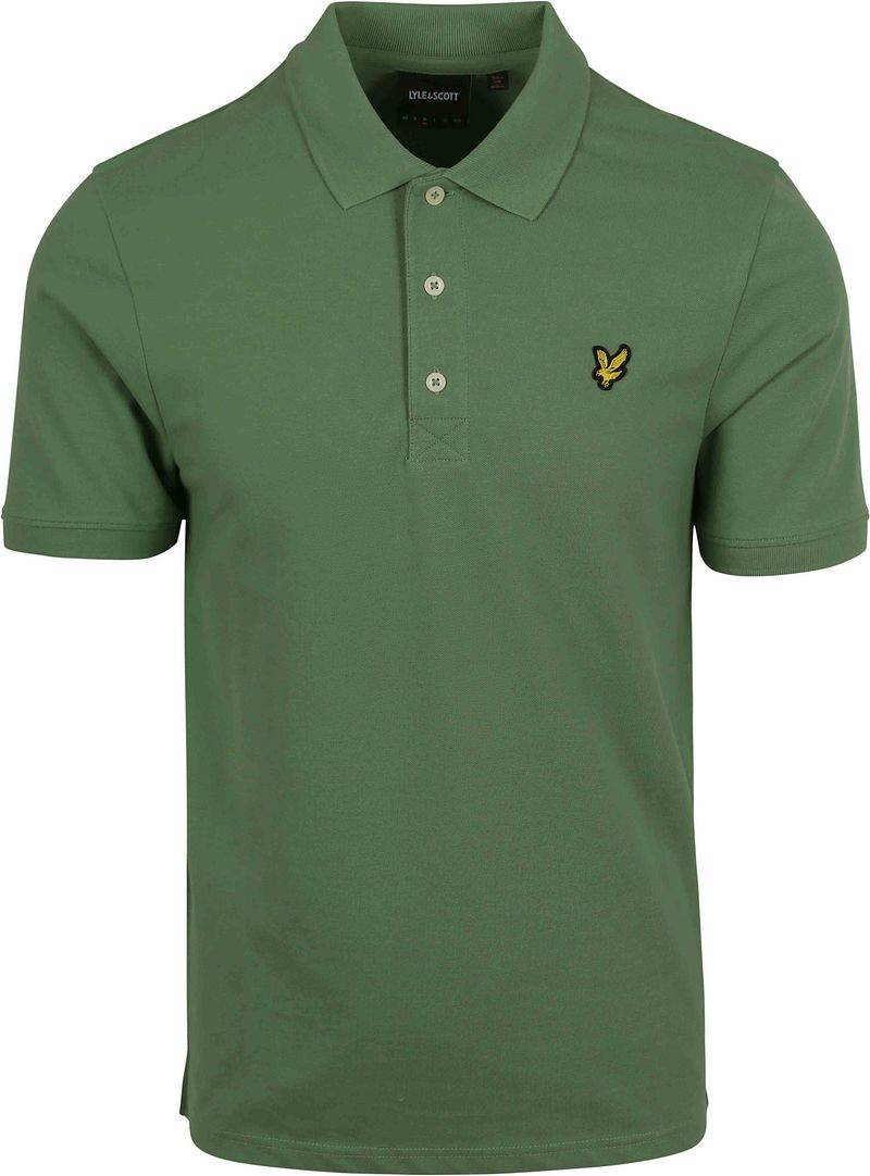 Lyle und Scott Polo Plain Grün - Größe M von Lyle and Scott