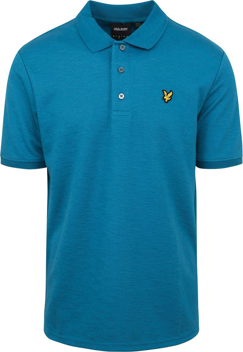 Lyle und Scott Poloshirt Petrol Blau - Größe M von Lyle and Scott