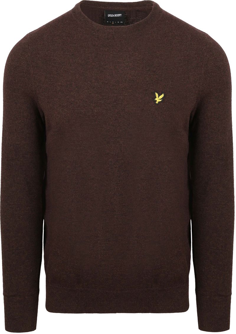 Lyle & Scott Pull Lammwolle Braun - Größe XL von Lyle and Scott
