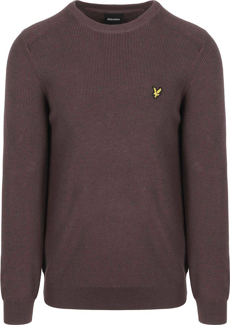 Lyle & Scott Rib Pullover Braun - Größe XL von Lyle and Scott