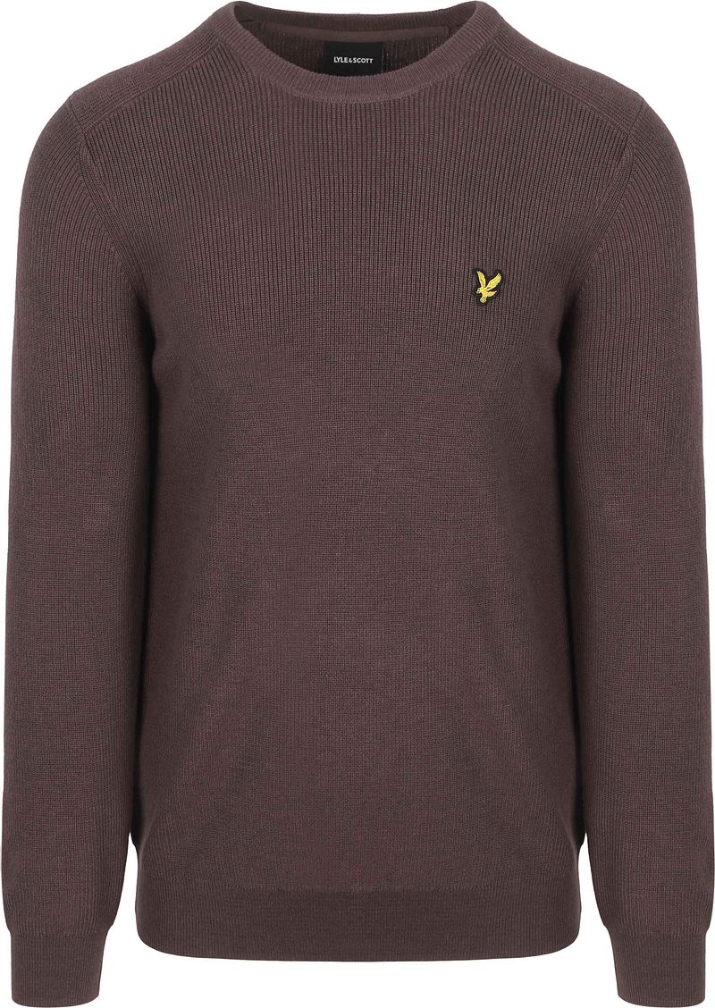 Lyle & Scott Rib Pullover Braun - Größe XXL von Lyle and Scott