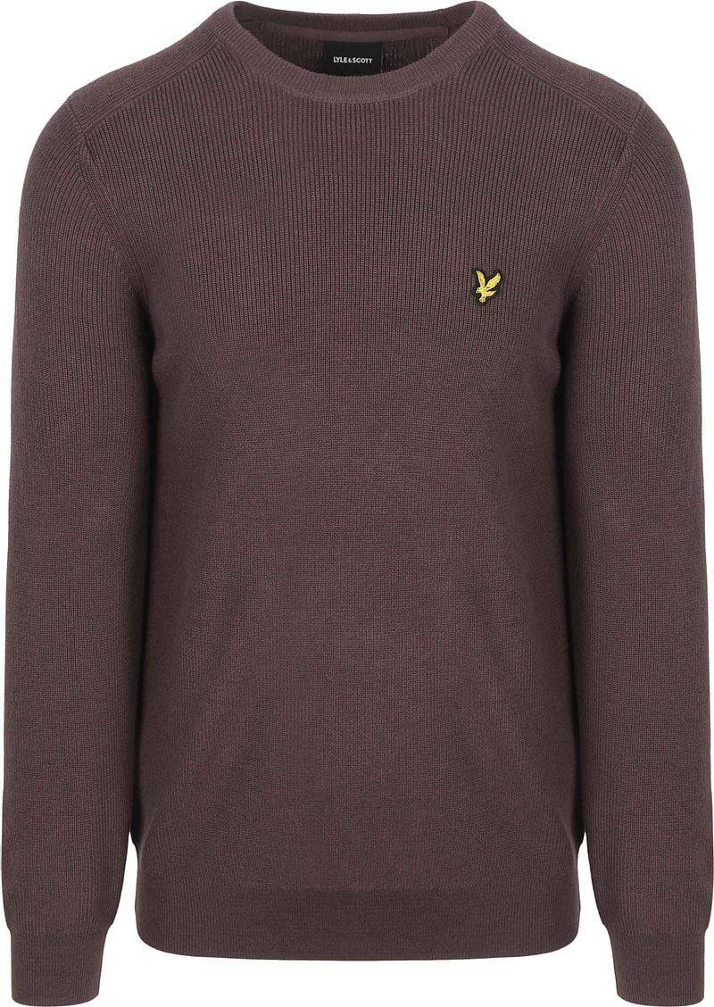 Lyle & Scott Rib Pullover Braun - Größe XXL von Lyle and Scott