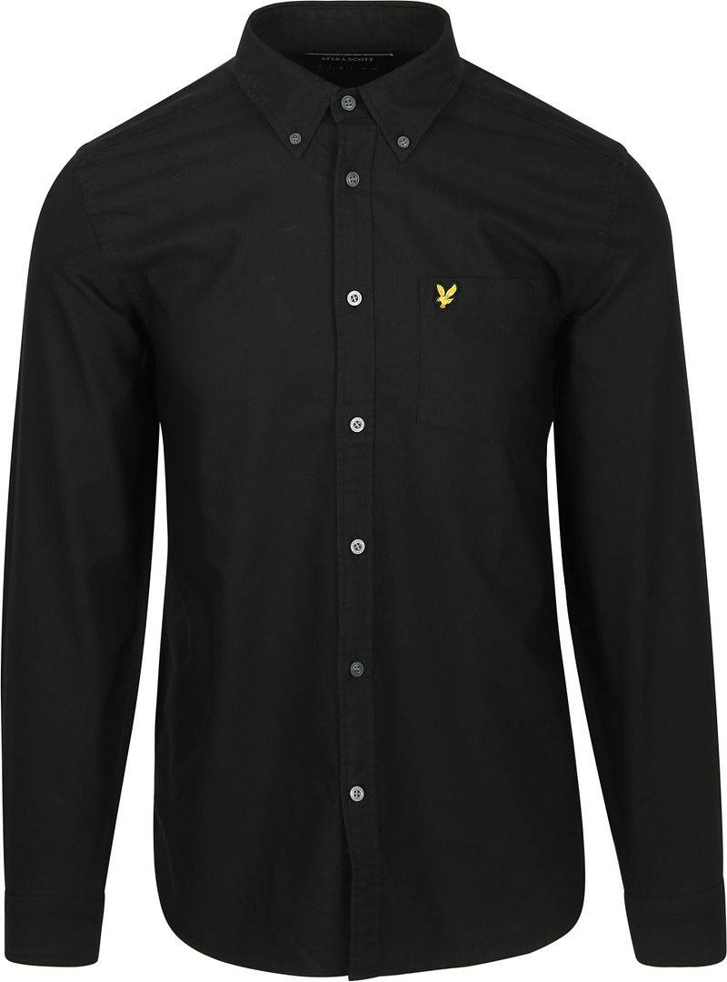 Lyle & Scott Shirt Plain Oxford schwarz - Größe XXL von Lyle and Scott